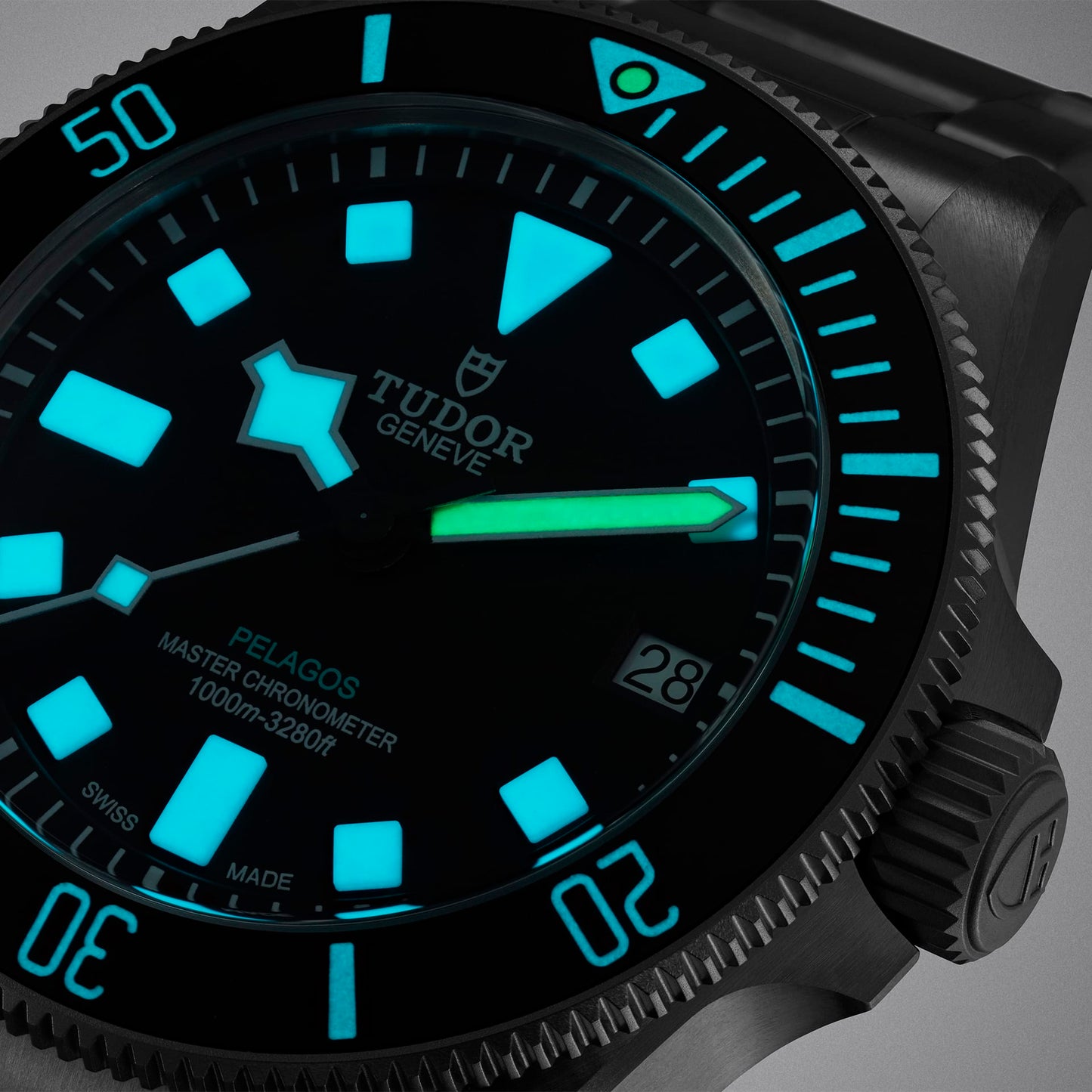 Tudor Pelagos Ultra, Grade 2 and Grade 5 Titanium, 43mm, Ref# M2543C1A7NU-0001, Unworn 2025, luminous