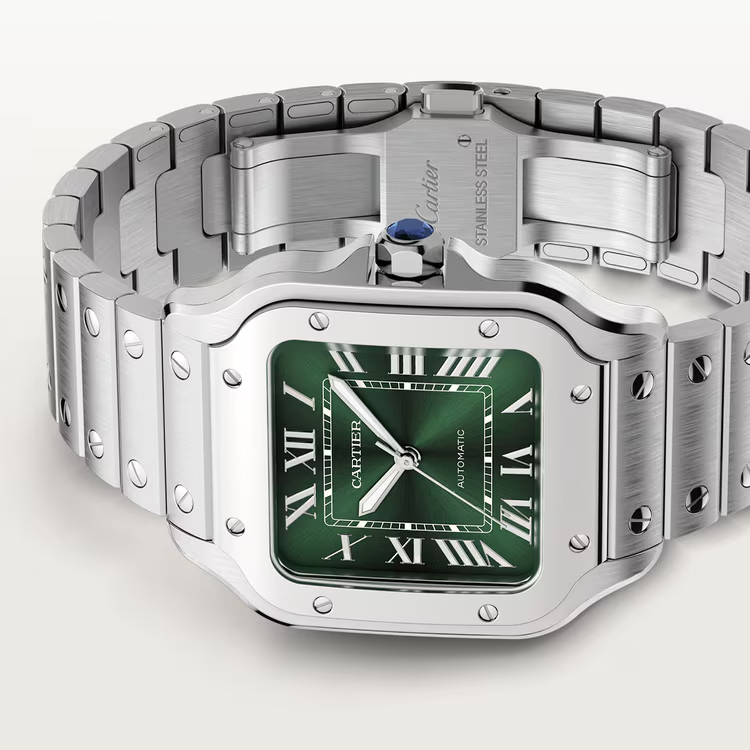 Unworn Cartier Santos de Cartier, Stainless Steel, 41.9mm x 35.1mm, Ref# WSSA0061, Main view, Front
