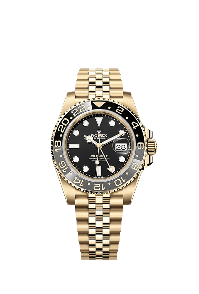 Rolex GMT-Master II, 40mm, 18k Yellow Gold, Ref# 126718GRNR-0001
