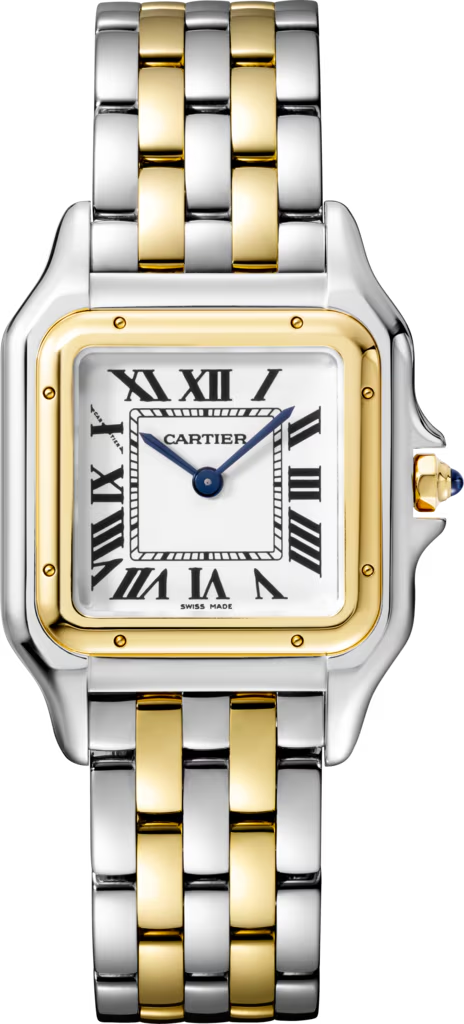 Unworn Cartier Panthère de Cartier, Stainless Steel, 18k Yellow Gold, 29mm x 37mm, Ref# W2PN0007