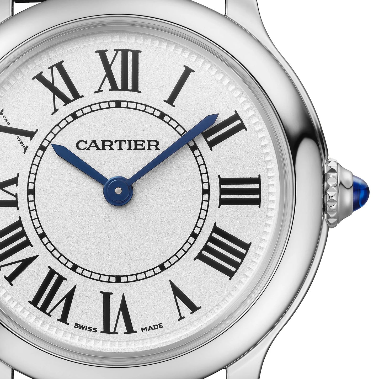 Unworn Cartier Ronde Must de Cartier, Stainless Steel, 29mm, Ref# WSRN0030, Dial