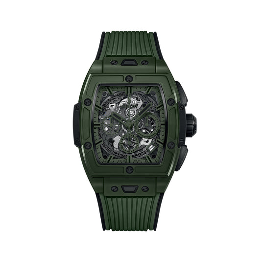 Unworn Hublot Spirit of Big Bang Dark Green Ceramic 42, 642.GX.5210.RX, box and papers