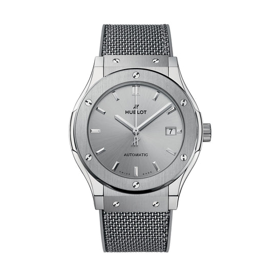 Unworn Hublot Classic Fusion Essential Grey 45, 511.NX.5610.NR.HEC24, box and papers