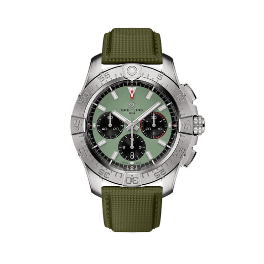 Unworn Breitling Avenger B01 Chronograph 44 Ref# AB0147101L1X1, box and papers