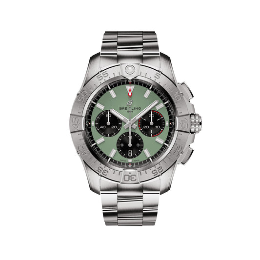 Unworn Breitling Avenger B01 Chronograph 44 Ref# AB0147101L1A1, box and papers