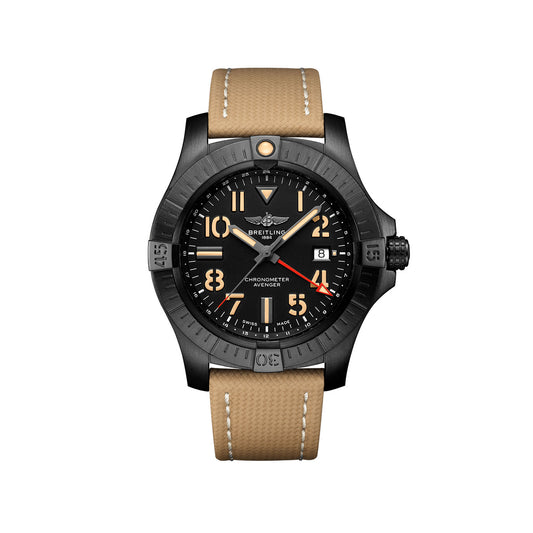 Unworn Breitling Avenger Automatic Gmt 45 Night Mission Ref# V32395101B1X2, box and papers