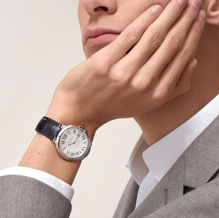 Unworn Cartier Ballon Bleu de Cartier, Stainless Steel, 36mm, Ref# WSBB0028, Watch on hand 1
