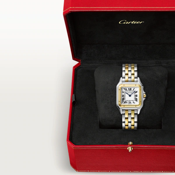 Unworn Cartier Panthère de Cartier, Stainless Steel, 18k Yellow Gold, 29mm x 37mm, Ref# W2PN0007, Watch in box