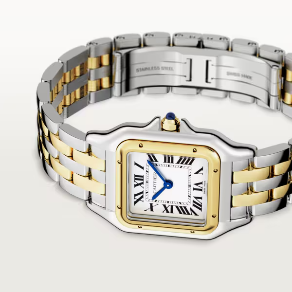 Unworn Cartier Panthère de Cartier, Stainless Steel, 18k Yellow Gold, 29mm x 37mm, Ref# W2PN0007, Main view Front