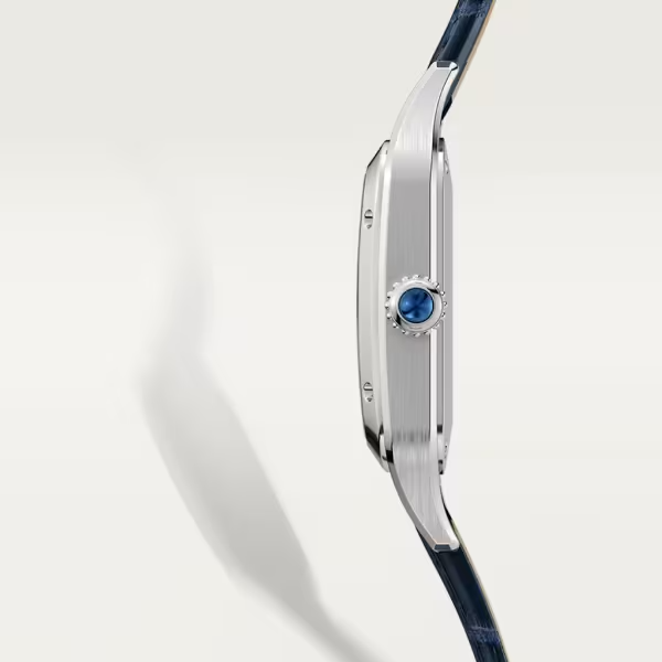 Unworn Cartier Santos-Dumont de Cartier, Stainless Steel, 38mm x 27.5mm, Ref# WSSA0023, Crown