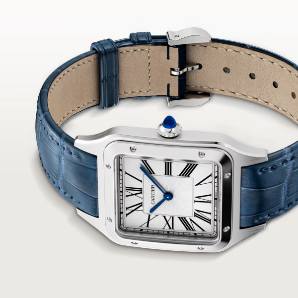 Unworn Cartier Santos Dumont de Cartier, Stainless Steel, 43.5mm x 31.4mm, Ref# WSSA0022, Main view, Front