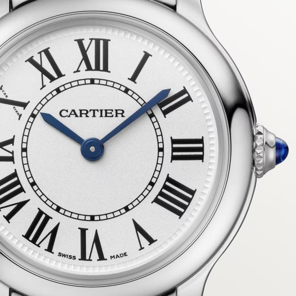 Unworn Cartier Ronde Must de Cartier, Stainless Steel, 29mm, Ref# WSRN0033, Dial