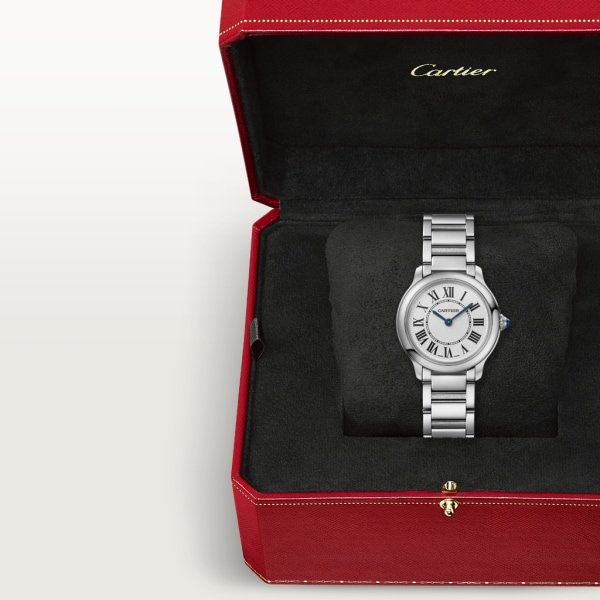 Unworn Cartier Ronde Must de Cartier, Stainless Steel, 29mm, Ref# WSRN0033, Watch in box