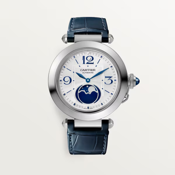 Unworn Cartier Pasha de Cartier Moonphase, Stainless Steel, 41mm, Ref# WSPA0030