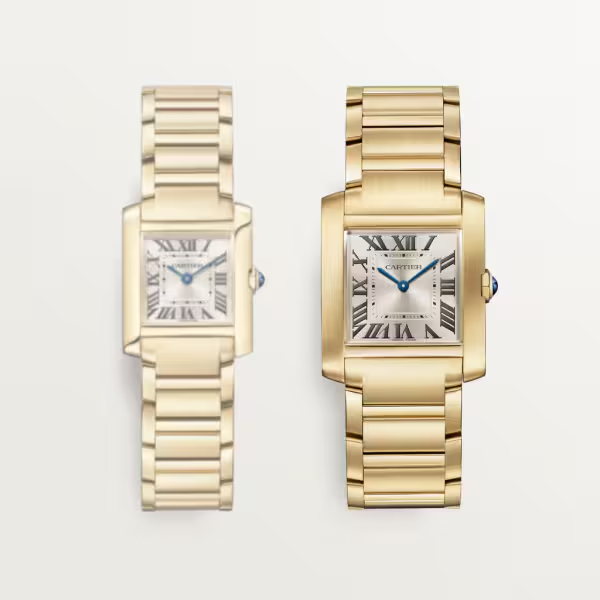 Unworn Cartier Tank Francaise, 18k Yellow Gold, 32mm x 27mm, Ref# WGTA0113, 1
