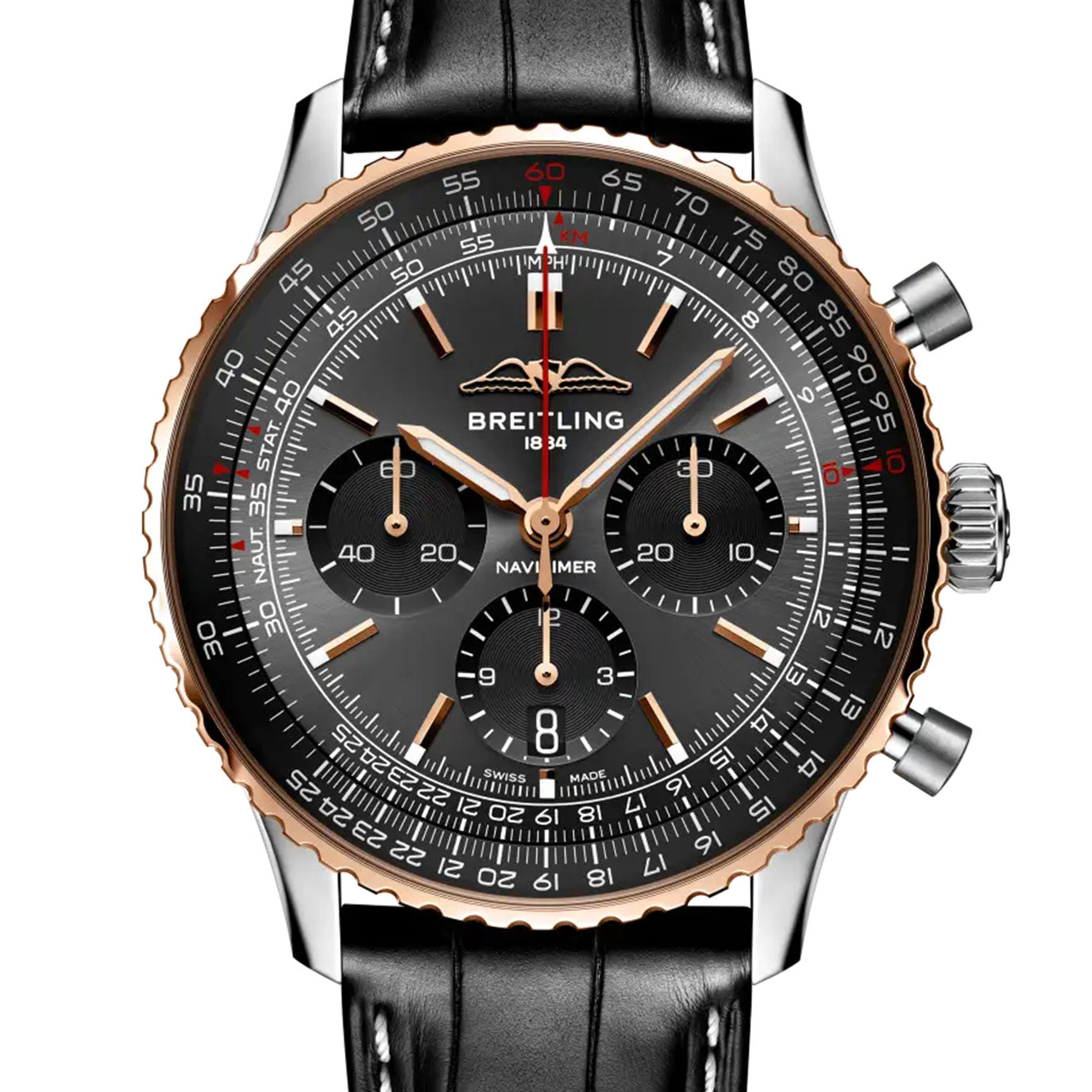 Unworn Breitling Navitimer B01 Chronograph 43, UB01384A1B1P1, box and papers