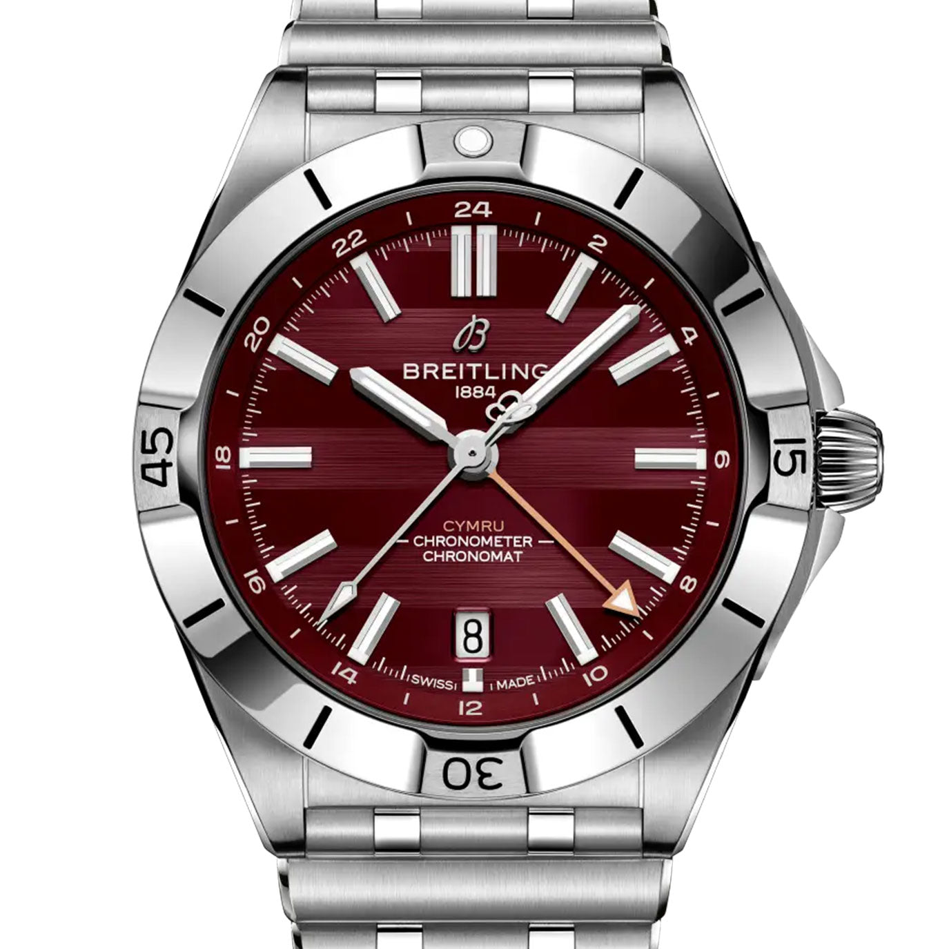 Unworn Breitling Chronomat Automatic GMT 40 Six Nations Wales, A323988B1K1A1, box and papers
