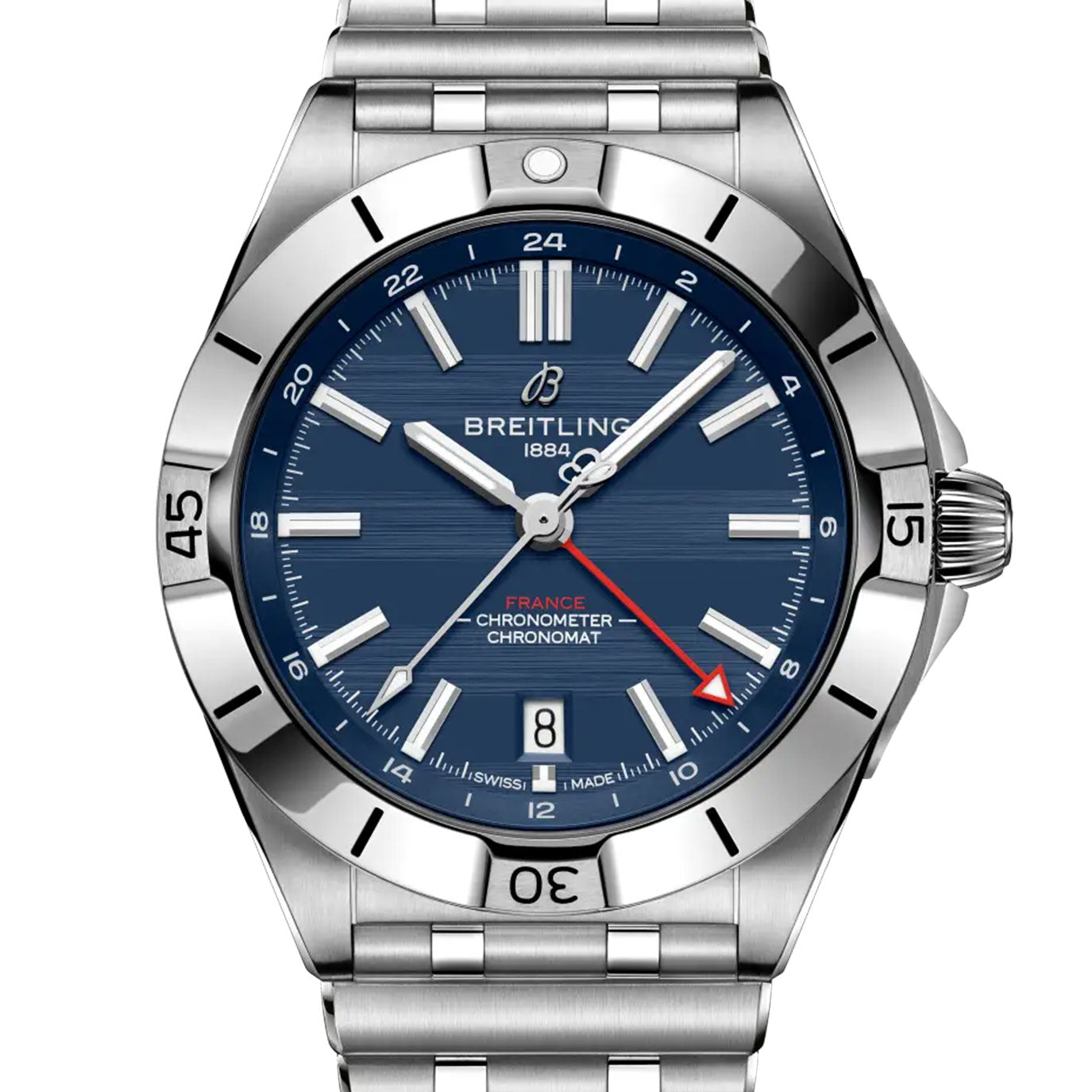 Unworn Breitling Superocean Automatic GMT 40 Six Nations France, A323989B1C1A1, box and papers