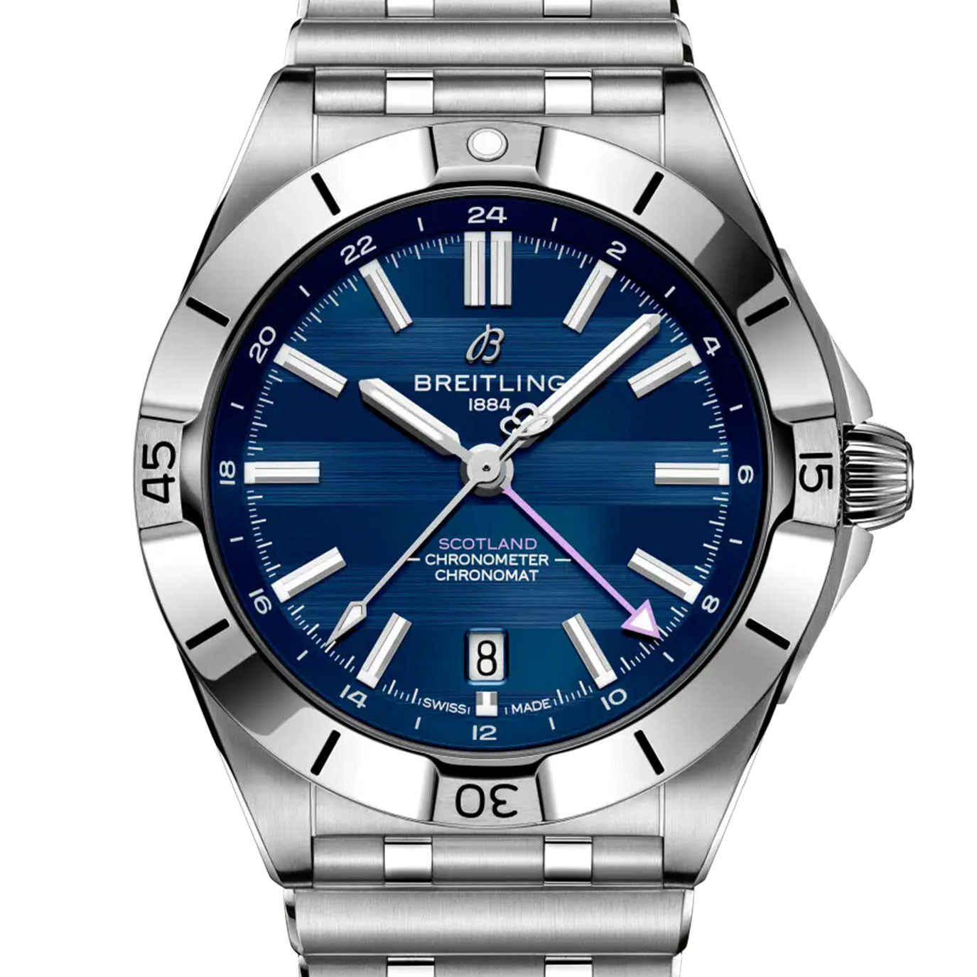 Unworn Breitling Chronomat Automatic GMT 40 Six Nations Scotland, A323986B1C1A1, box and papers