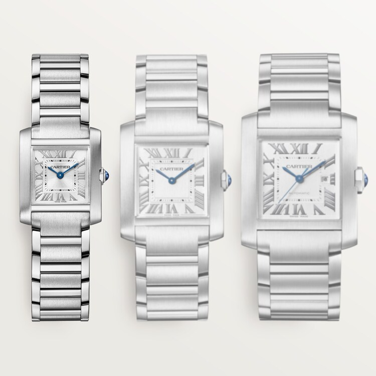 Unworn Cartier Tank Francaise de Cartier, Small Stainless Steel, 25.7mm x 21.2mm, Ref# WSTA0065, Watches