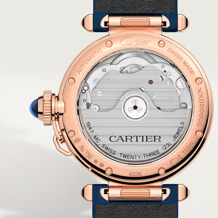 Unworn Cartier Pasha de Cartier, 18k Rose Gold with Diamond-set, 35mm, Ref# WJPA0012, back