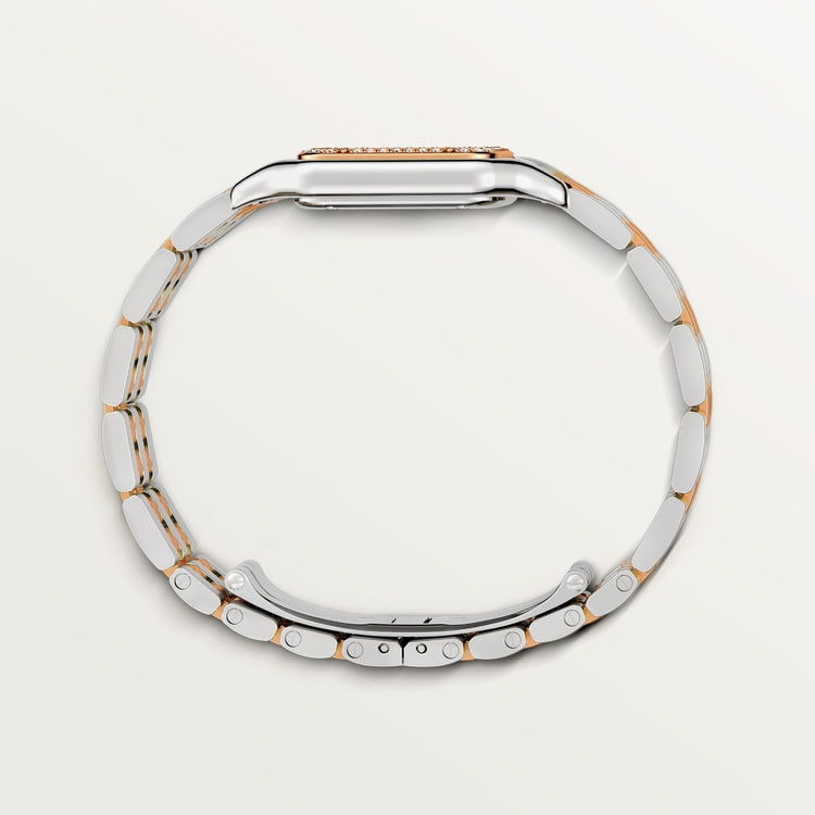 Unworn Cartier Panthère de Cartier, Stainless Steel, 18k Rose Gold and Diamonds, 29mm x 37mm, Ref# W3PN0007, Side 1