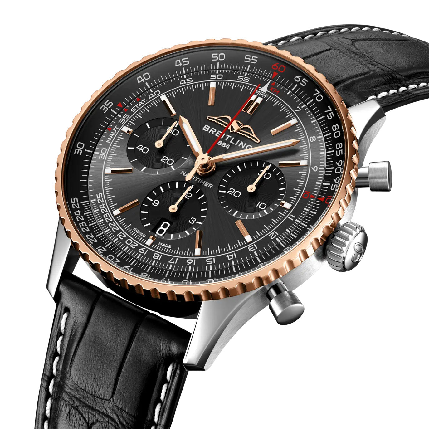 Unworn Breitling Navitimer B01 Chronograph 43, UB01384A1B1P1, box and papers