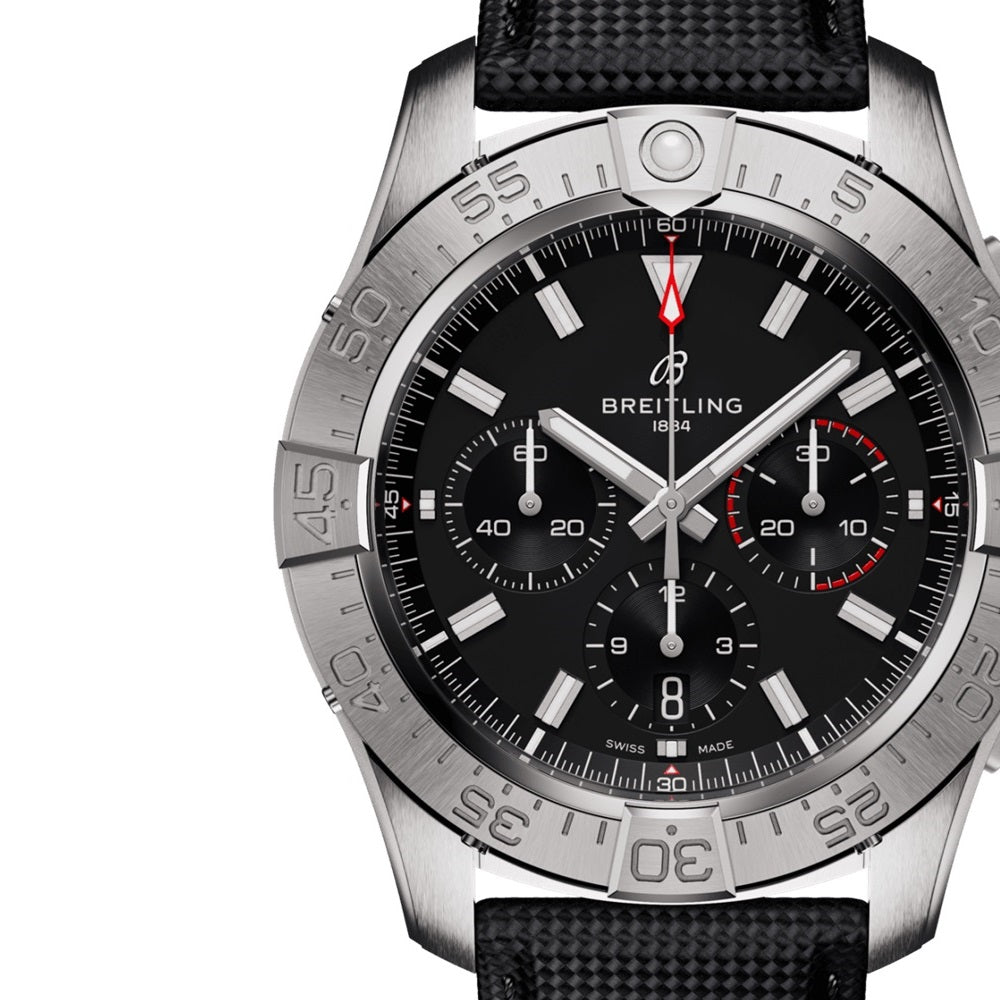 Unworn Breitling Avenger B01 Chronograph 44 Ref# AB0147101B1X1, box and papers