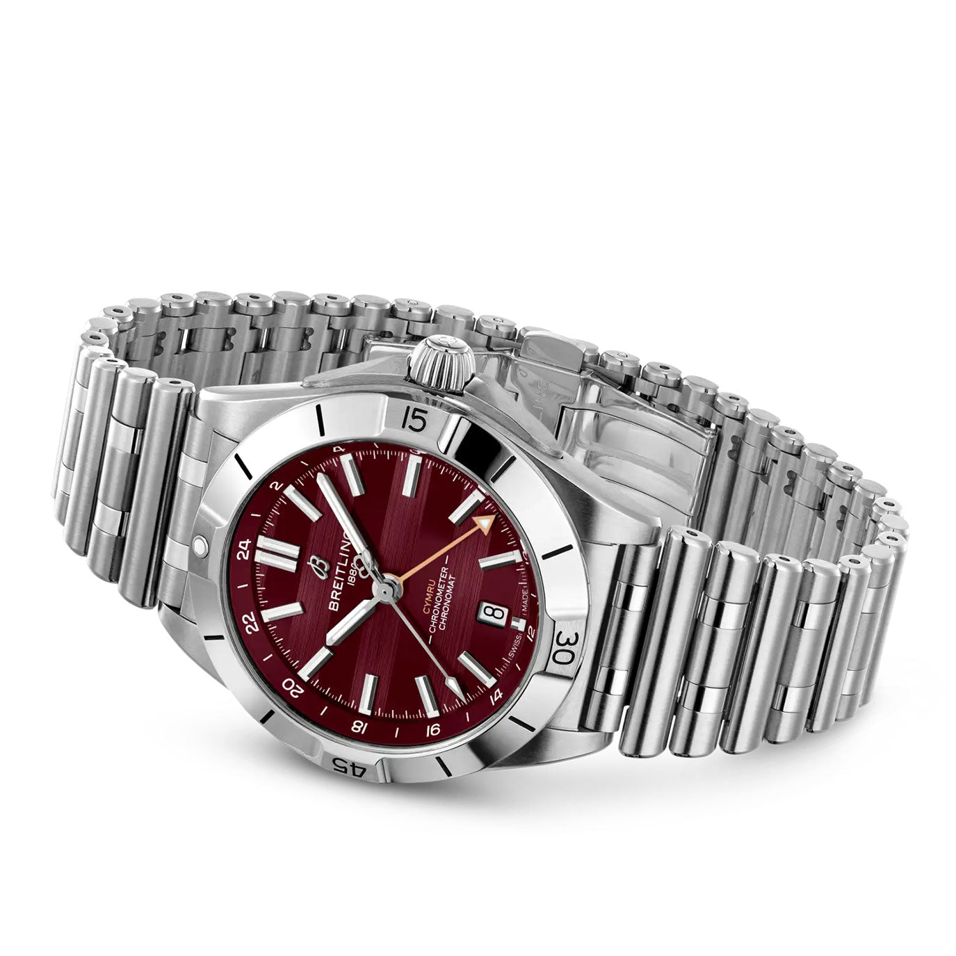 Unworn Breitling Chronomat Automatic GMT 40 Six Nations Wales, A323988B1K1A1, box and papers