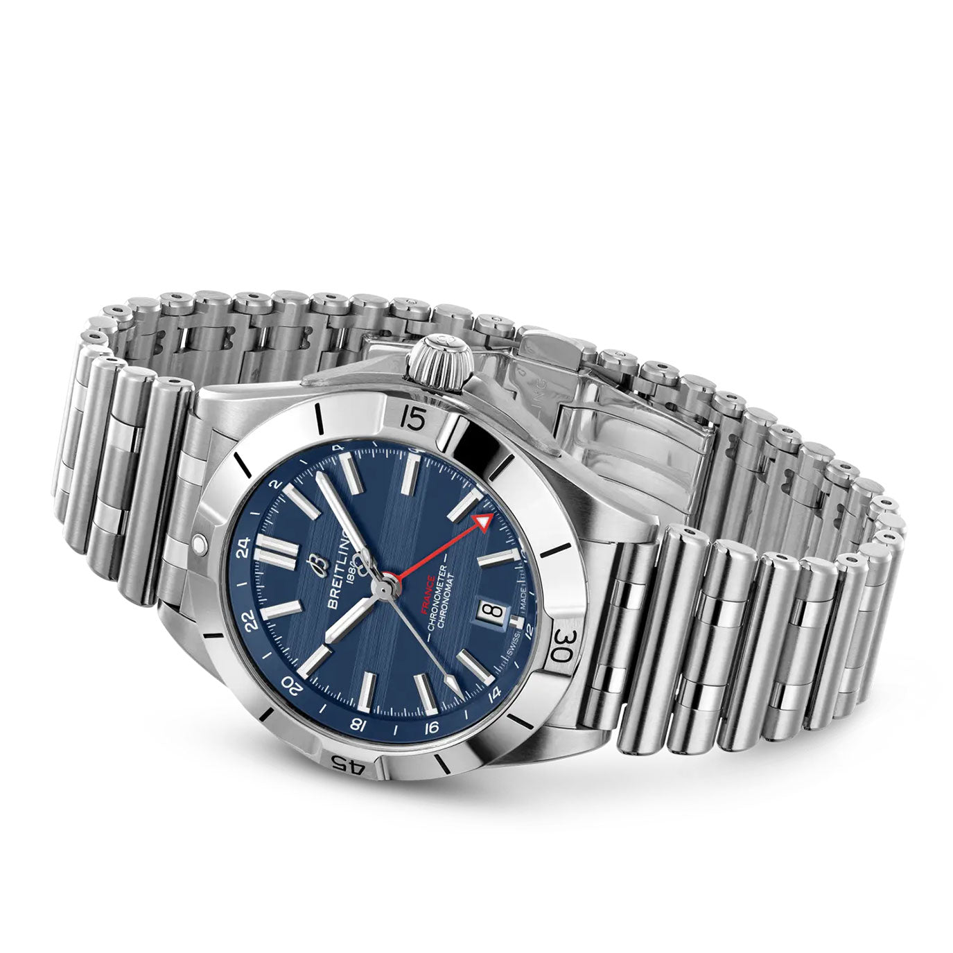 Unworn Breitling Superocean Automatic GMT 40 Six Nations France, A323989B1C1A1, box and papers