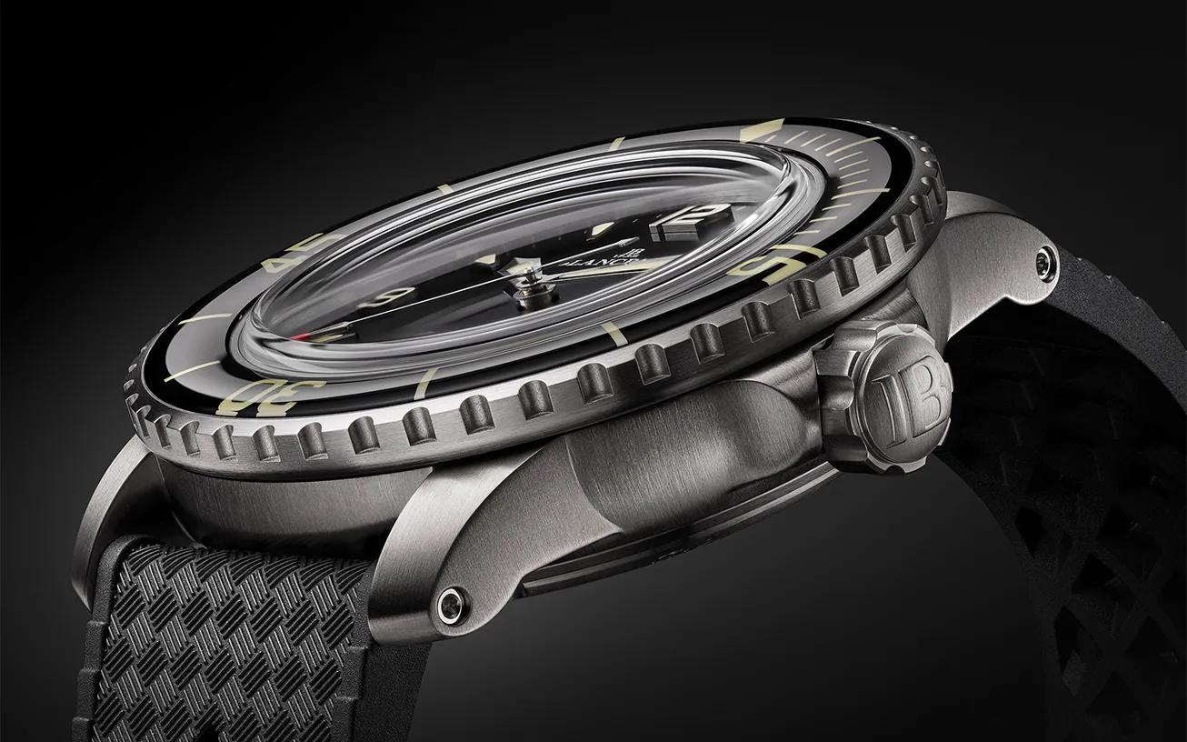 Unworn Blancpain Fifty Fathoms Automatique, Titanium, 42.3mm, Ref# 5010-12B30-B52A, Right
