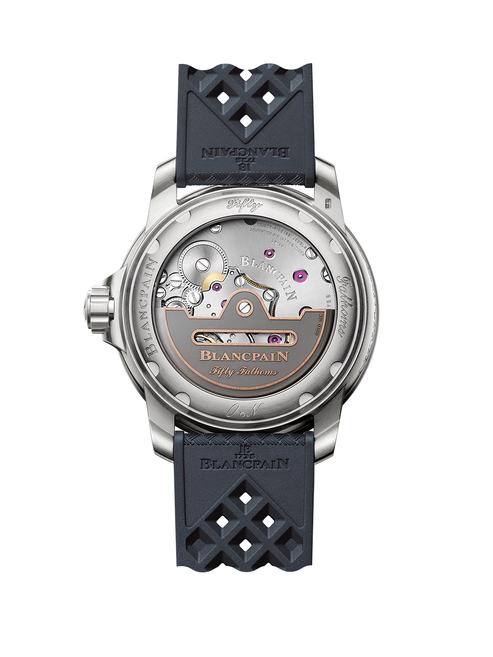 Unworn Blancpain Fifty Fathoms Automatique, Titanium, 42.3mm, Ref# 5010-12B40-O64A, Back