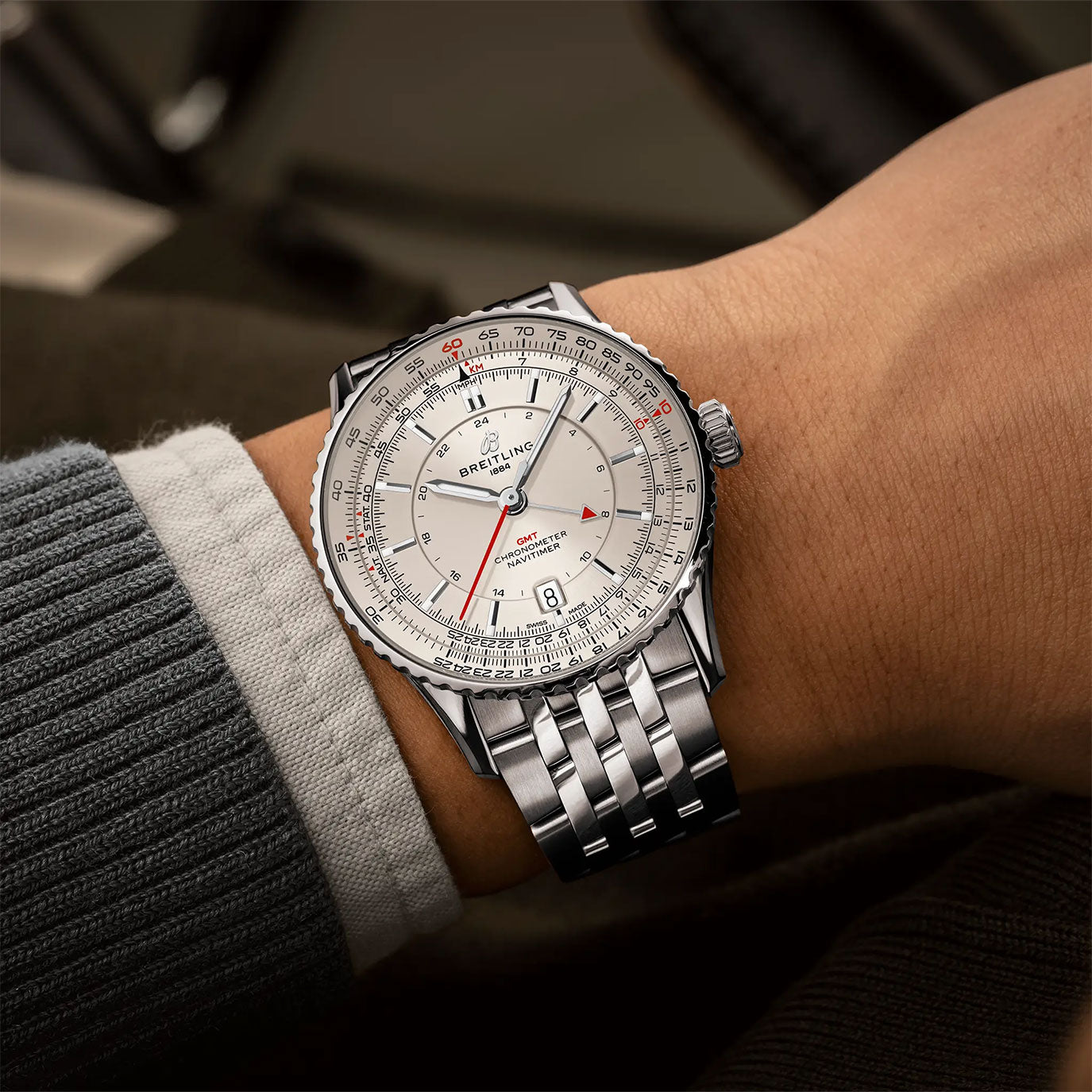 2025 Unworn, Breitling Navitimer Automatic GMT, A32310211G1A1, box and papers