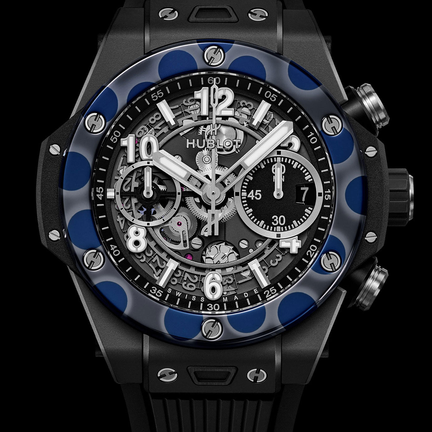 Unworn Hublot Big Bang Unico Magic Ceramic 42, 441.CIB.1171.RX, box and papers