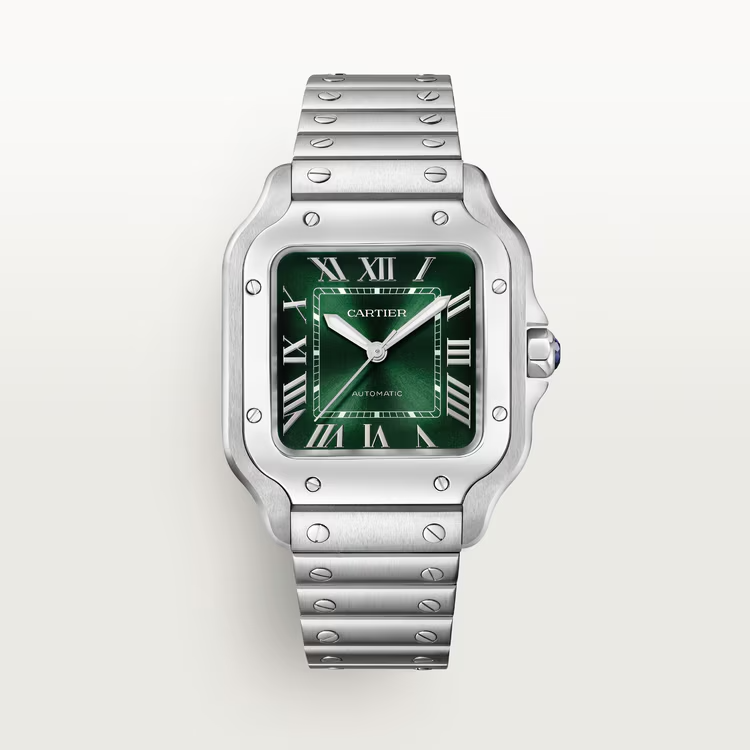 Unworn Cartier Santos de Cartier, Stainless Steel, 41.9mm x 35.1mm, Ref# WSSA0061