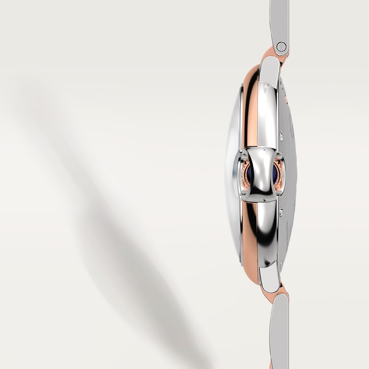 Unworn Cartier Ballon Bleu, Stainless Steel and 18k Rose Gold, 36mm, Ladies, Ref# W2BB0033б Watch thickness