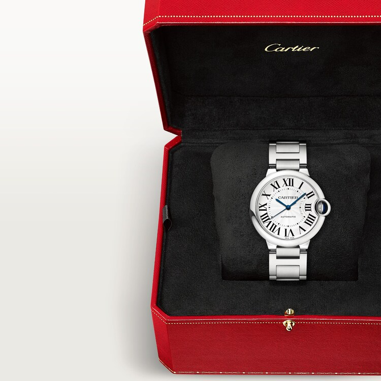 Unworn Cartier Ballon Bleu de Cartier, Stainless Steel, 36mm, Ref# WSBB0048, Watch in box