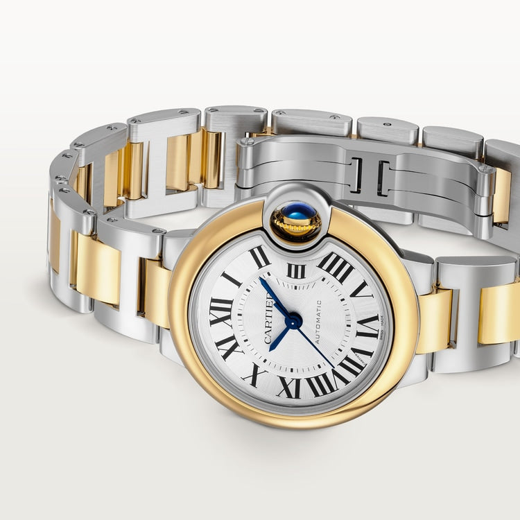 Unworn Cartier Ballon Bleu, Stainless Steel and 18k Yellow Gold, 36mm, Ladies, Ref# W2BB0038, main view 3
