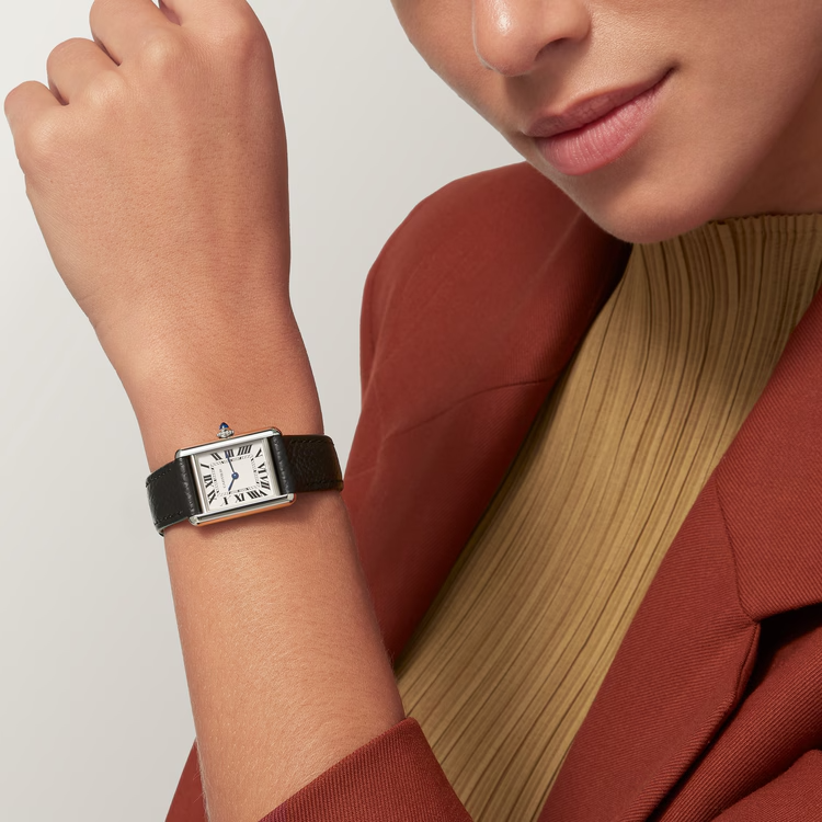 Unworn Cartier Tank Must SolarBeat™ de Cartier, Small Stainless Steel, 29.5mm x 22mm, Ref# WSTA0060, watch on hand 1