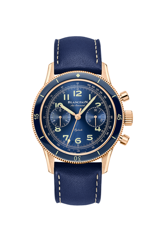 Unworn Blancpain Air Command Flyback Chronograph, 18k Rose Gold, 42.5mm, Ref# AC02-36B40-63A