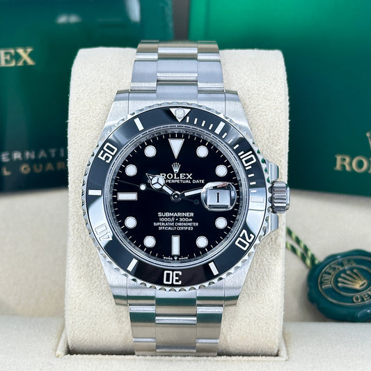 Pre-owned Rolex, Submariner Date 41, Stainless Steel, Black Ceramic, Black dial, 41mm, Oyster, Ref# 126610ln-0001