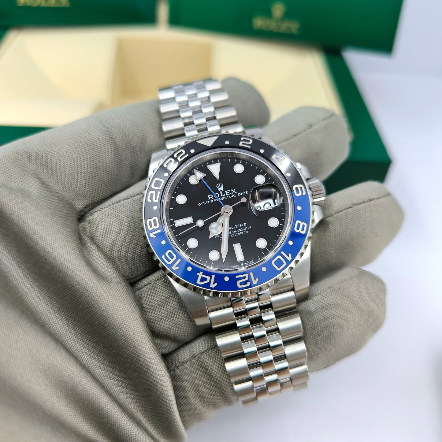 Pre-owned Rolex GMT-Master II, aka Batgirl, 40mm, Ref# 126710BLNR