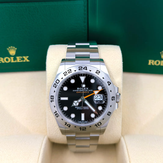 Pre-owned Rolex Explorer II Oystersteel Ref# 226570-0002