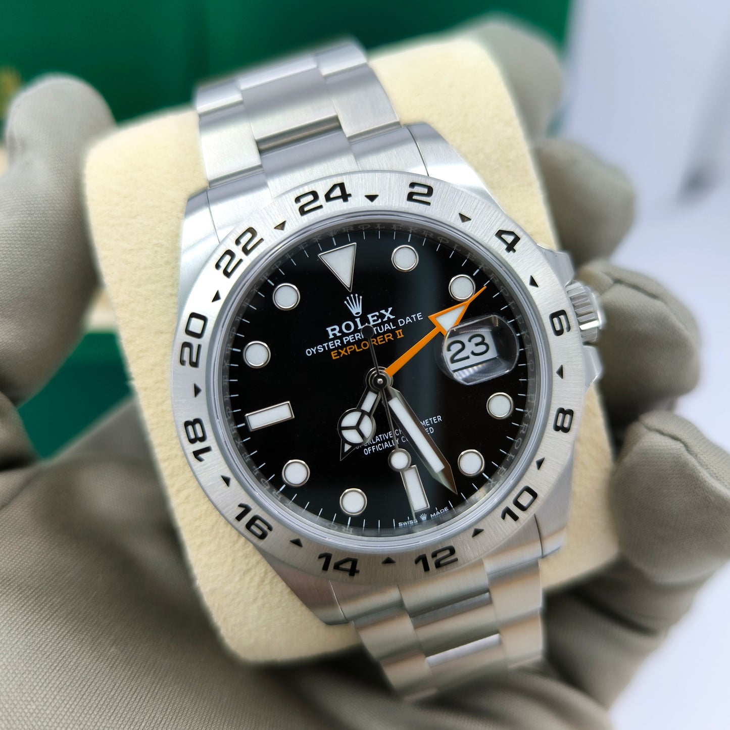 Pre-owned Rolex Explorer II Oystersteel Ref# 226570-0002