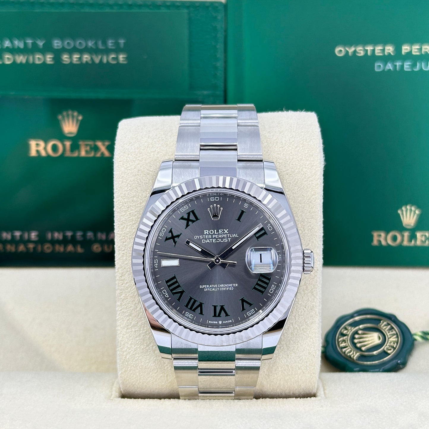 Rolex Datejust 41, Oystersteel and 18k White Gold, 41mm, Ref# 126334-0021