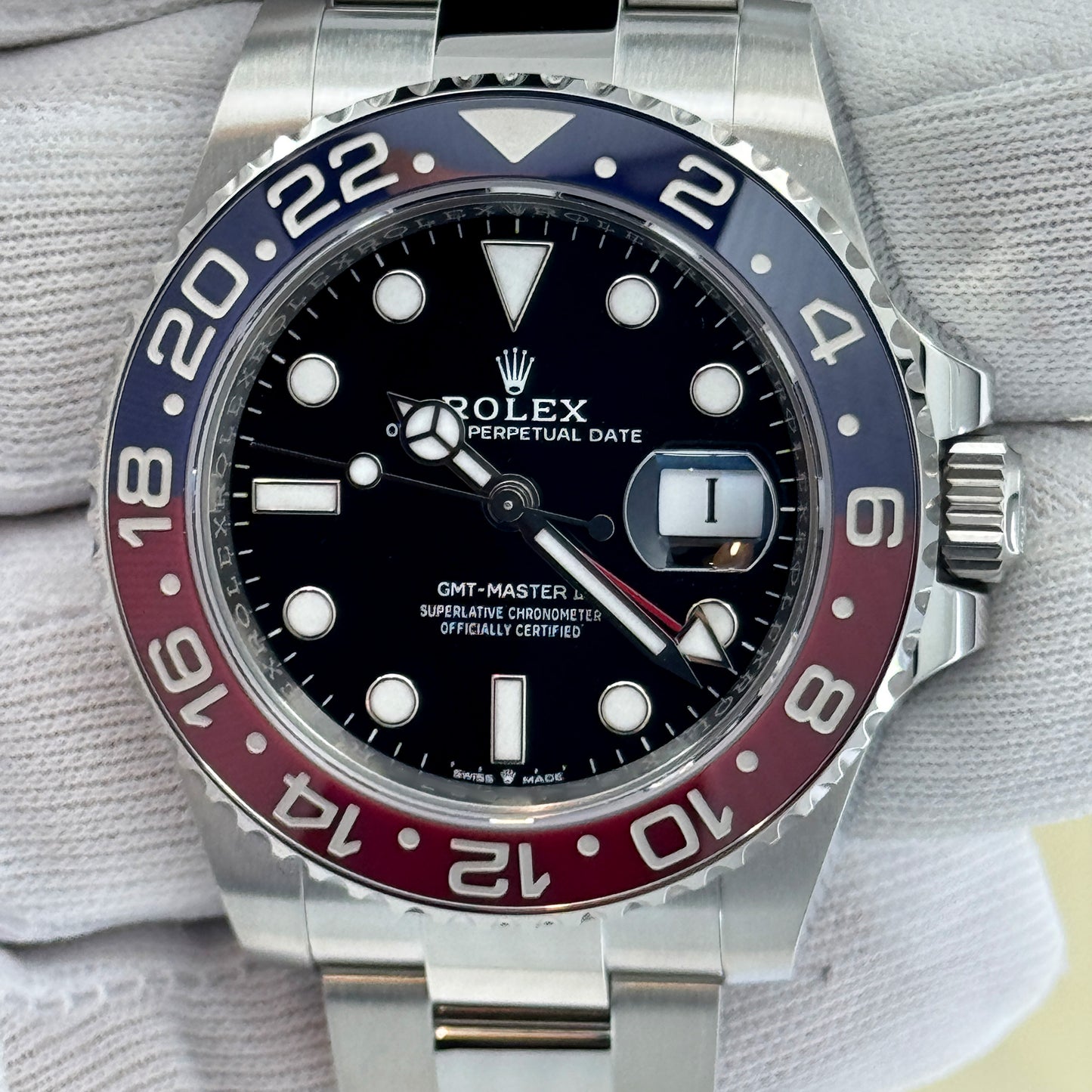 Rolex GMT-Master II Oystersteel Ref# 126710BLRO-0002