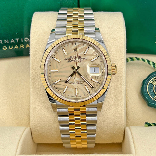 Rolex Datejust 36, 18k Yellow Gold and Stainless Steel, 36mm, Ref# 126233-0037