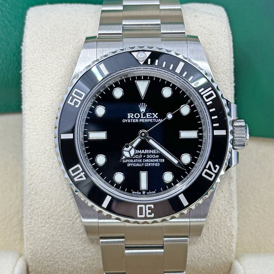 Pre-owned Rolex Submariner No Date 41, Stainless Steel, Black dial, 124060-0001