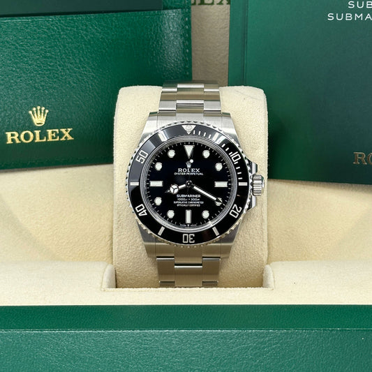 Pre-owned Rolex Submariner No Date 41, Stainless Steel, Black dial, 124060-0001
