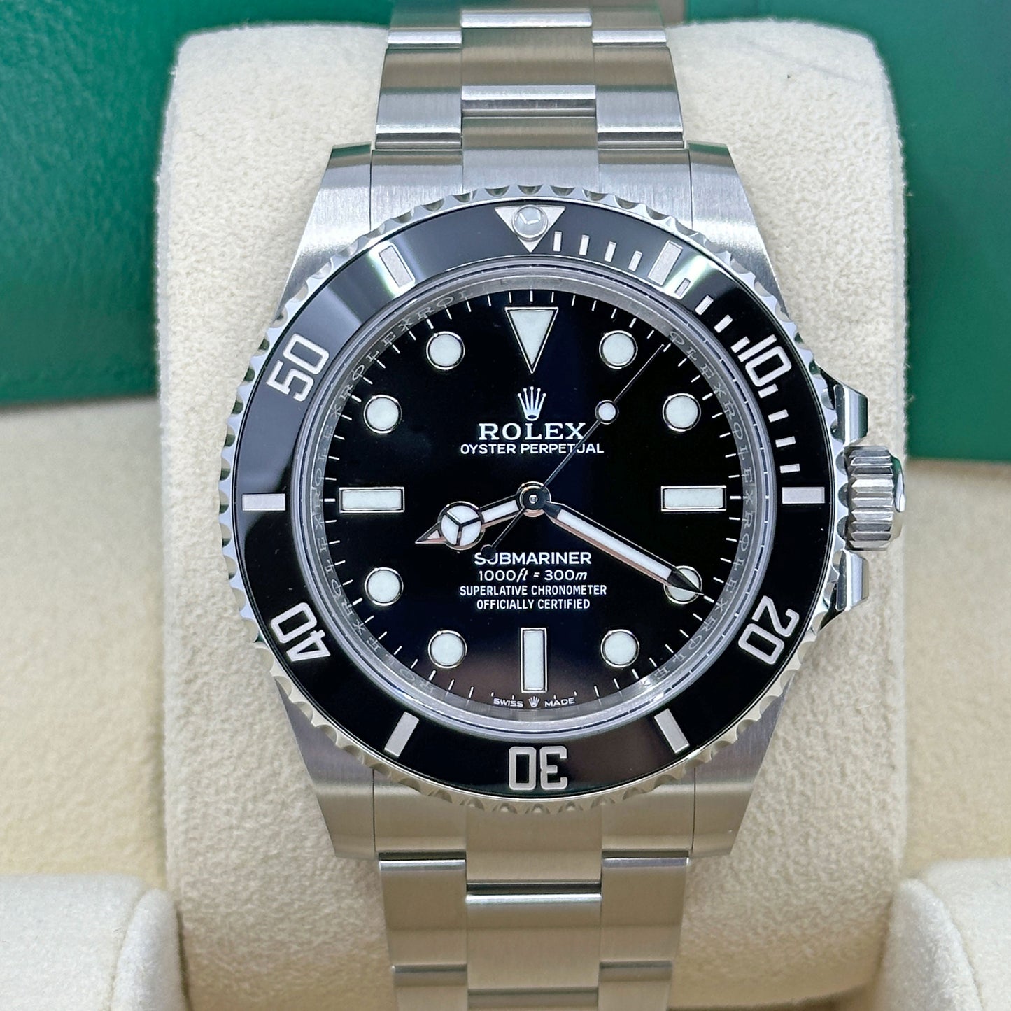 Rolex Submariner 41, No-Date, Black Ceramic Watch, 124060, Complete 2023+